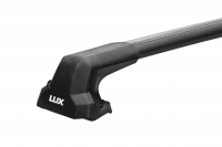 Багажник на крышу LUX 5 City, крепление в штатные места для Nissan NV200 минивен 2009- (БК5 CITY с черными дугами 105см + ШМ134) от магазина ФаркопРос